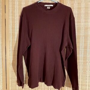 Perry Ellis Mens L Sweater Long Sleeve Pullover Academia School Camping Activity
